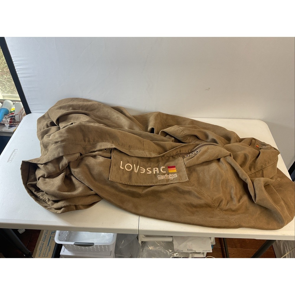 LoveSac‎ MovieSac Beanbag Cover Earth Microsuede Brown